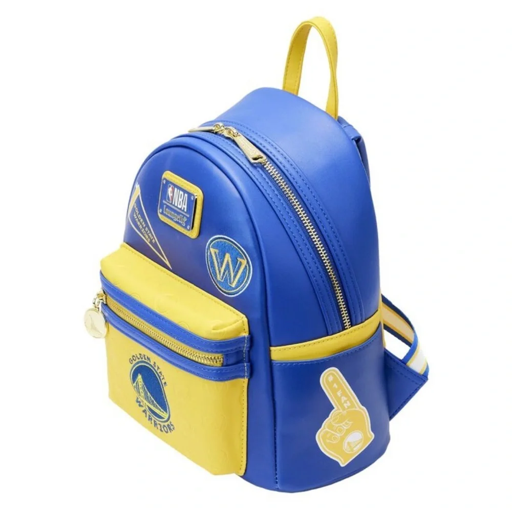 Loungefly Golden State Warriors patches icons mini backpack